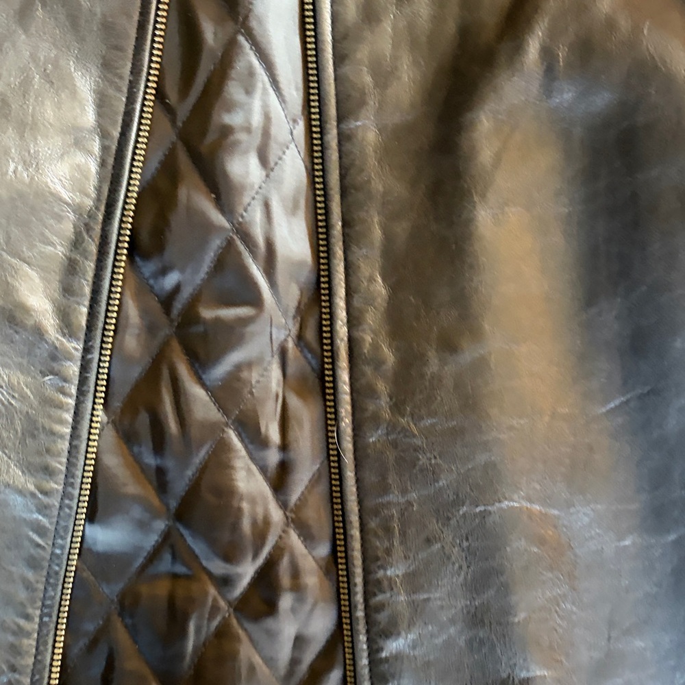 GAP Men's Black Leather Jacket - Picture 3 of 6